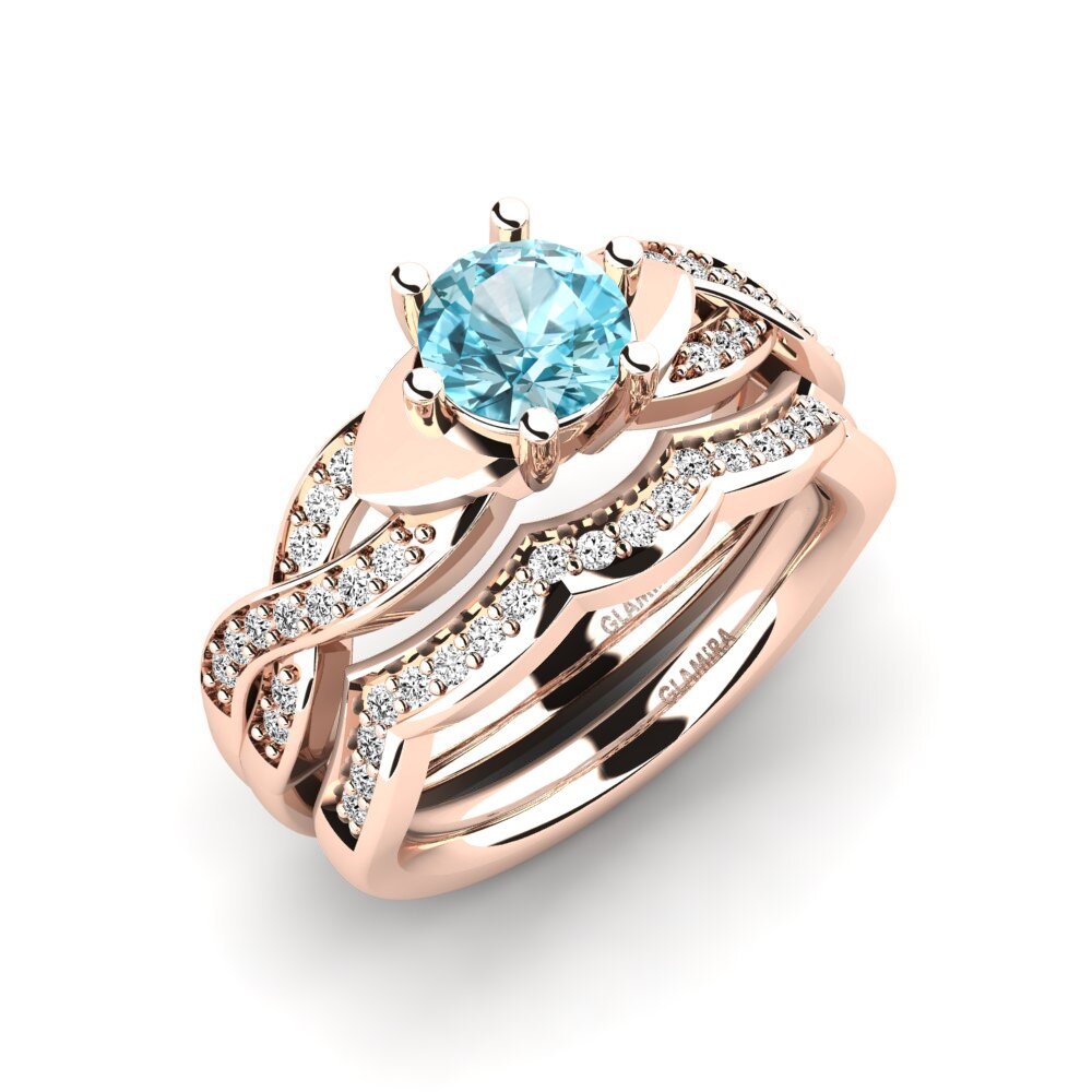 Zirkonia Biru Set Pengantin Marvelous