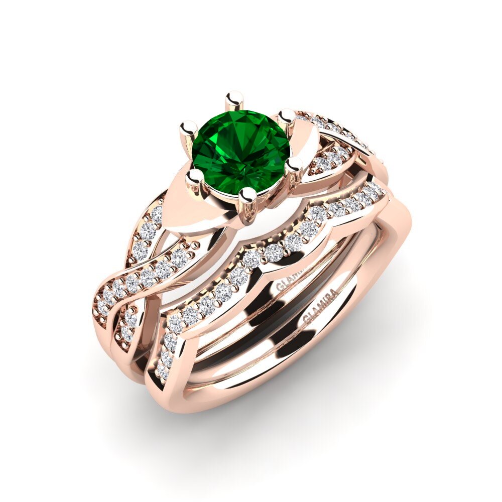 Green Zirconia Bridal Set Marvelous