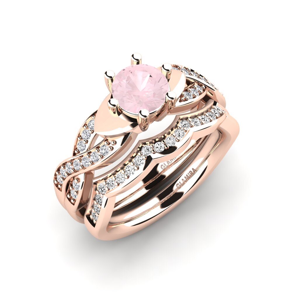 Rose Quartz Bridal Set Marvelous