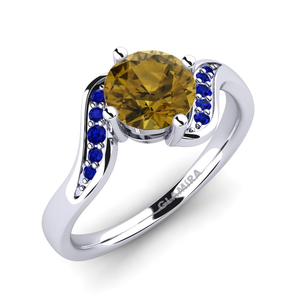 Brown Zircon Engagement Ring Miguelina