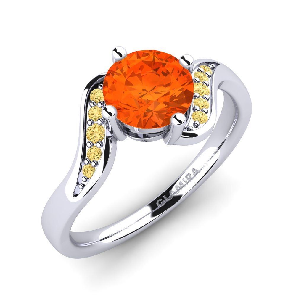 Fire Opal Engagement Ring Miguelina