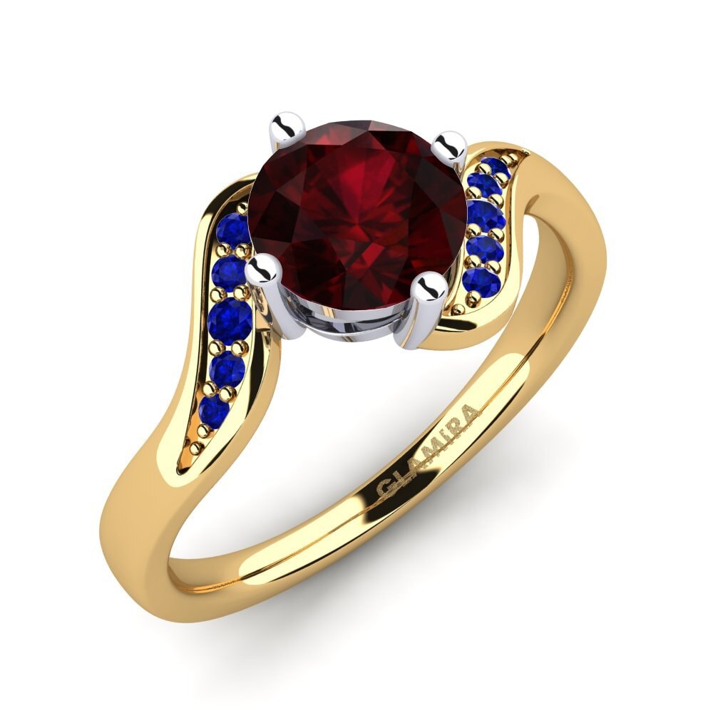 14k Yellow & White Gold Engagement Ring Miguelina