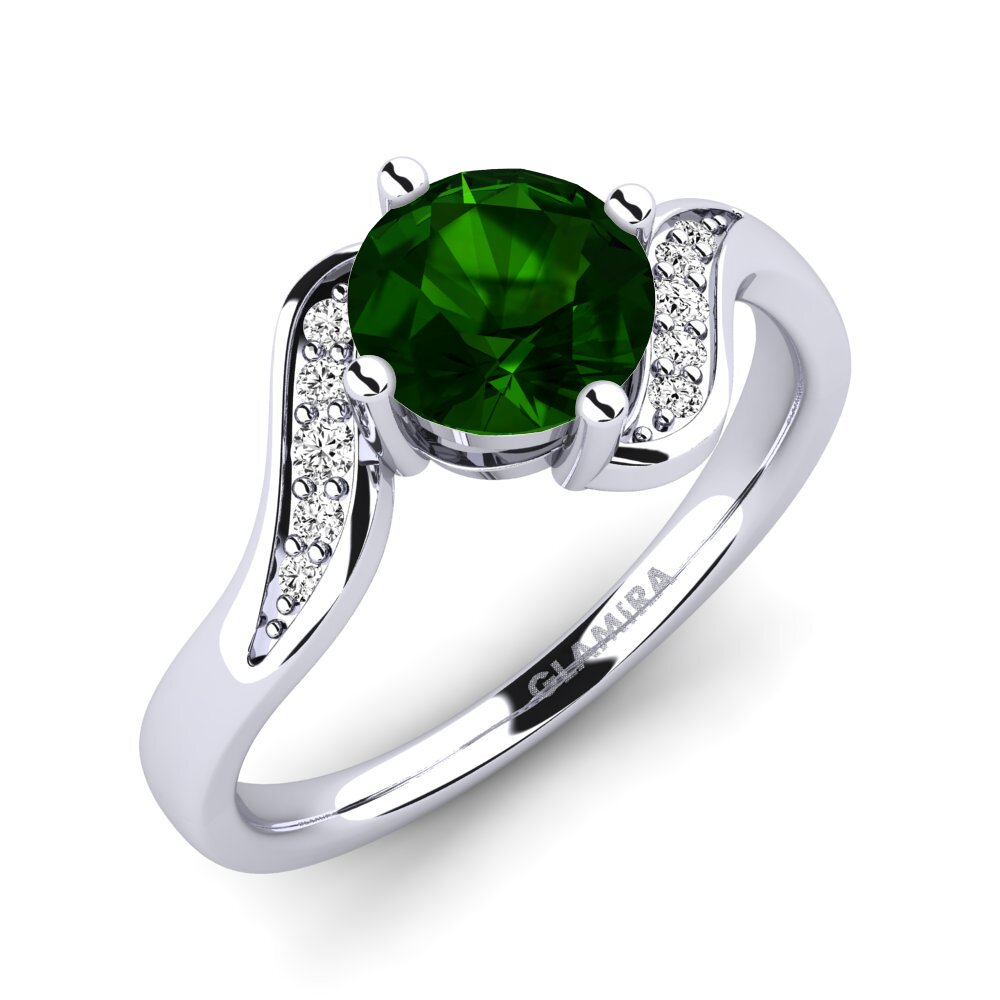 Green Tourmaline Engagement Ring Miguelina
