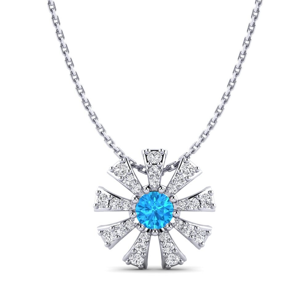 Blue Topaz Women's Pendant Mikanos