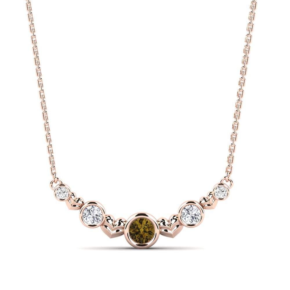 Brown Zircon Women's Necklace Montealegre