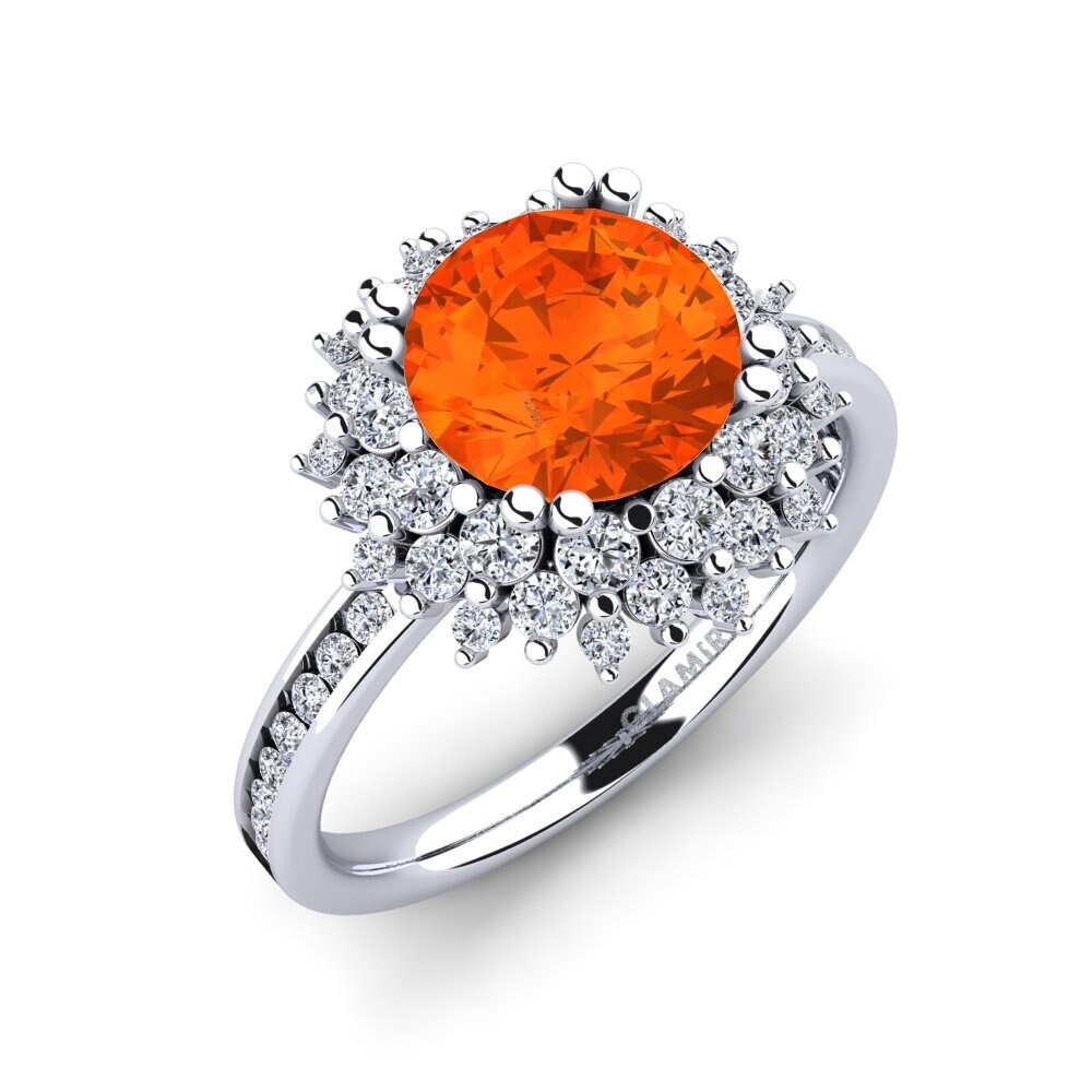 Fire Opal Engagement Ring Muranda
