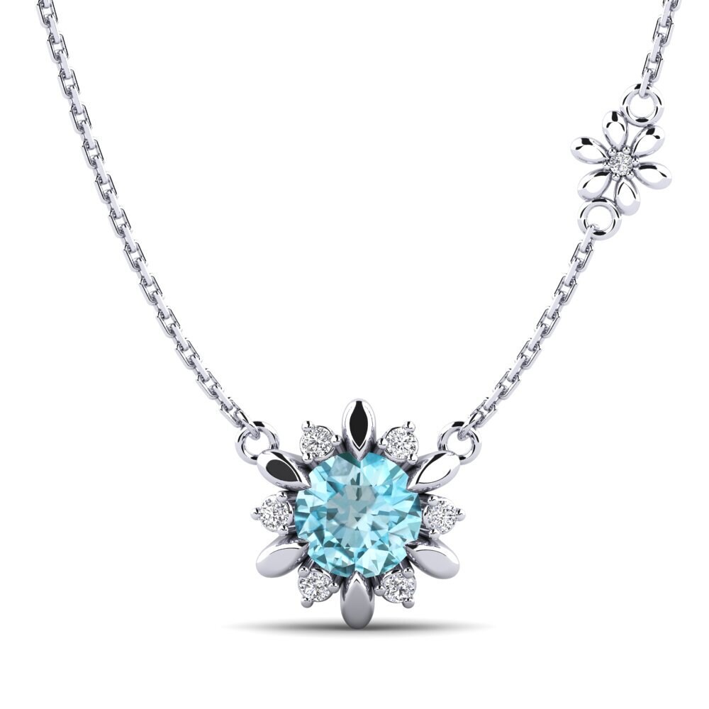 Blue Zircon Women's Necklace Neta
