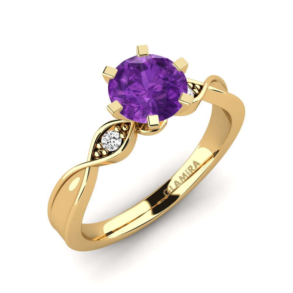 Amatista Anillo de compromiso Neveda 1.0 crt
