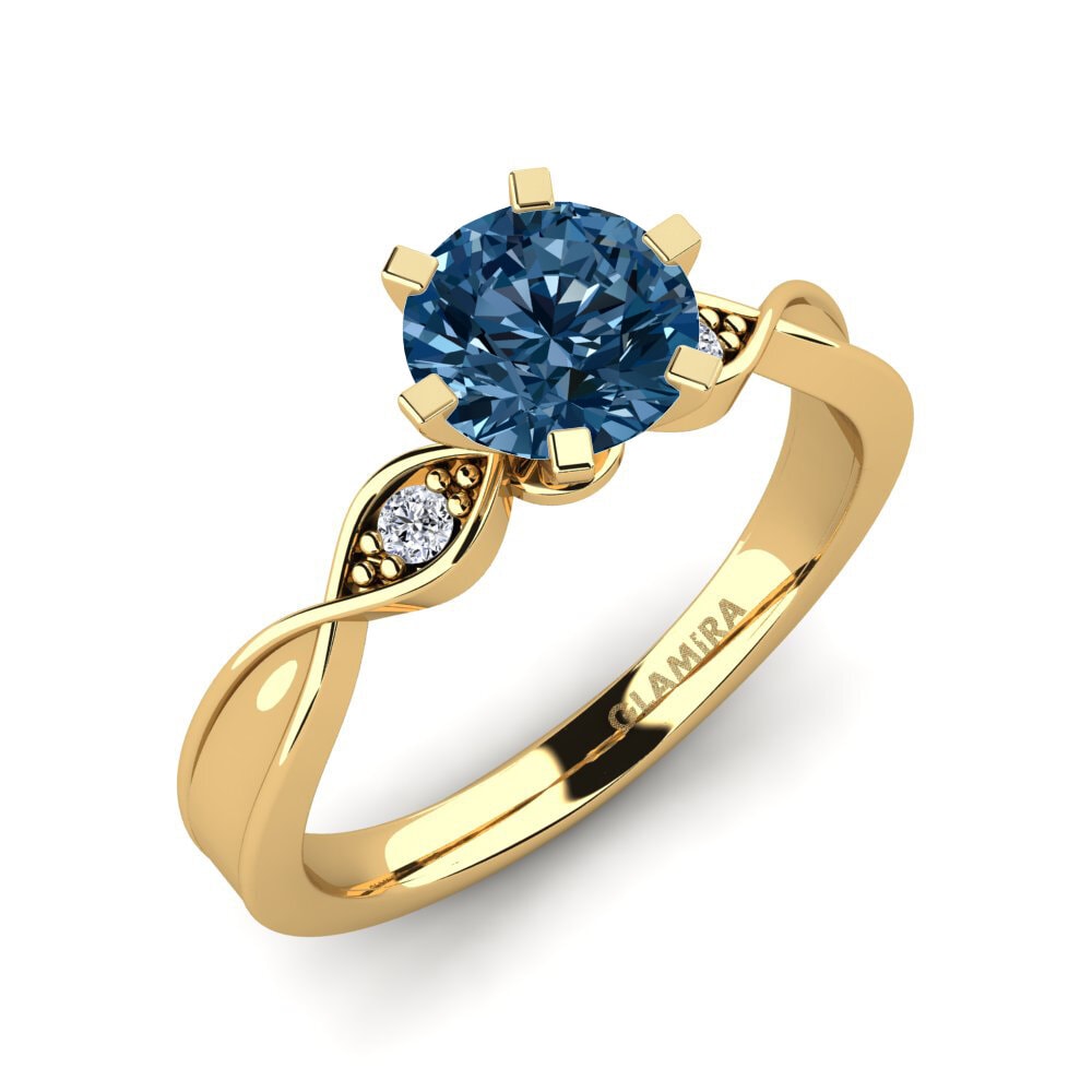 Diamante Azul Anillo de compromiso Neveda 1.0 crt