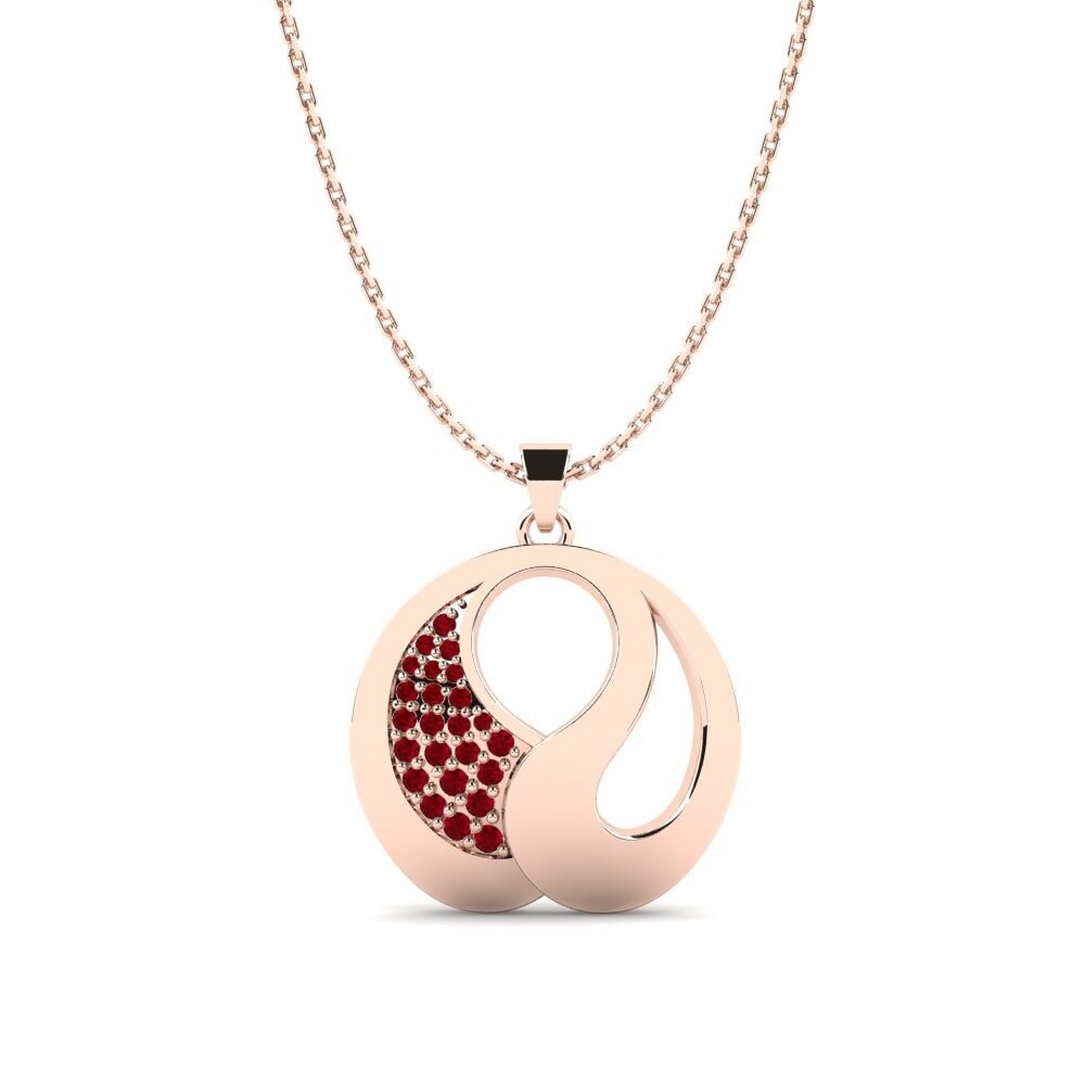 Circonita Roja Colgante de Mujer Nivatfo