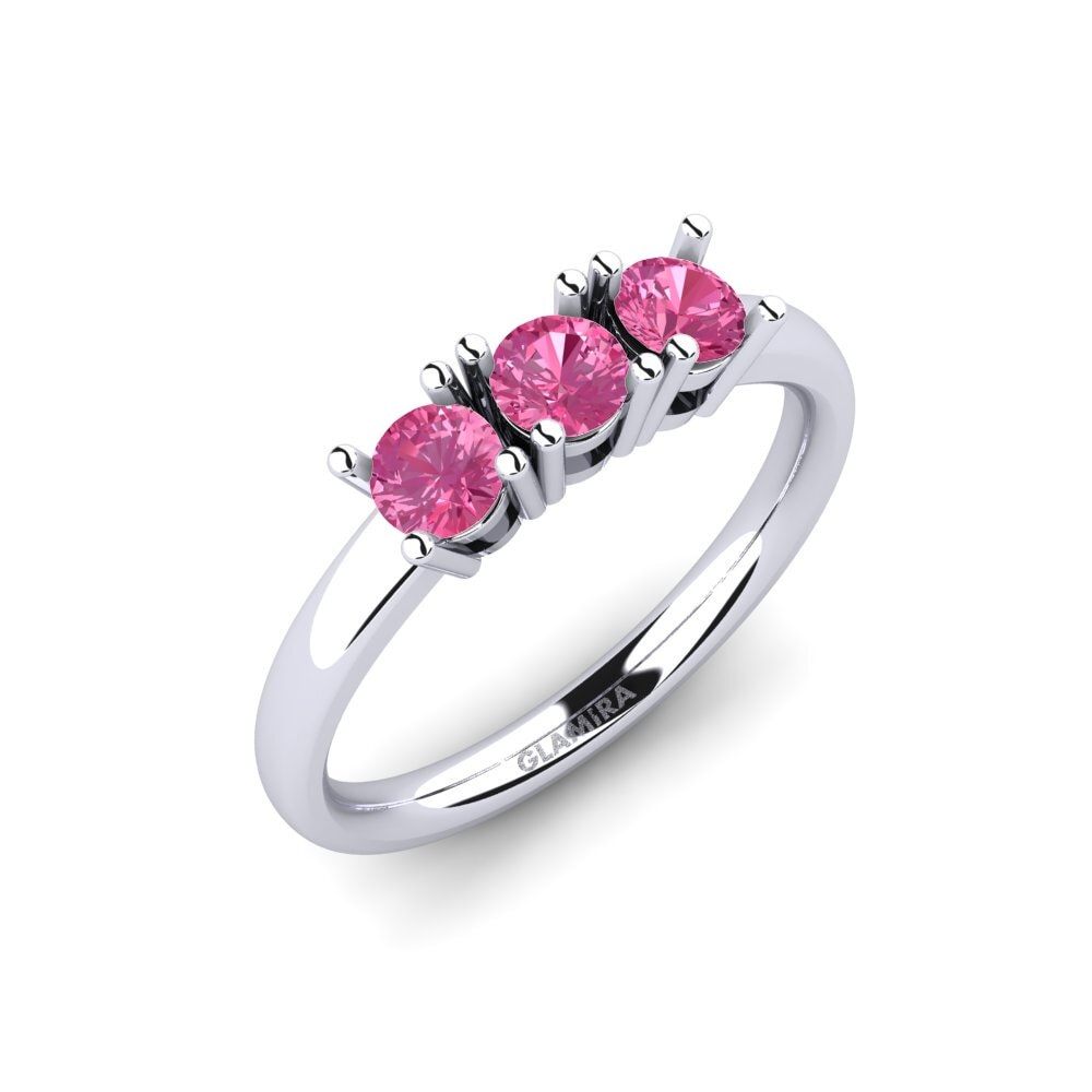 Tourmaline Rose Bague de fiançailles Odelia
