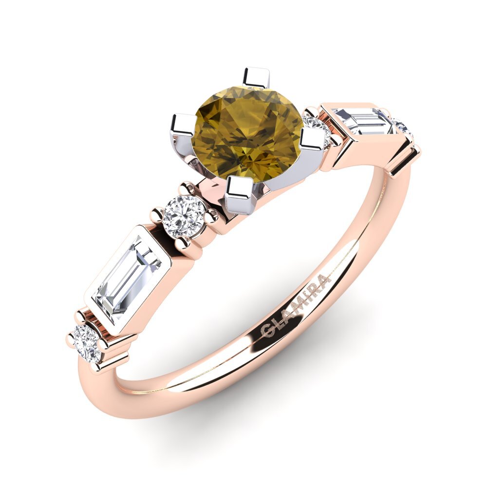 Brown Zircon Engagement Ring Palawan