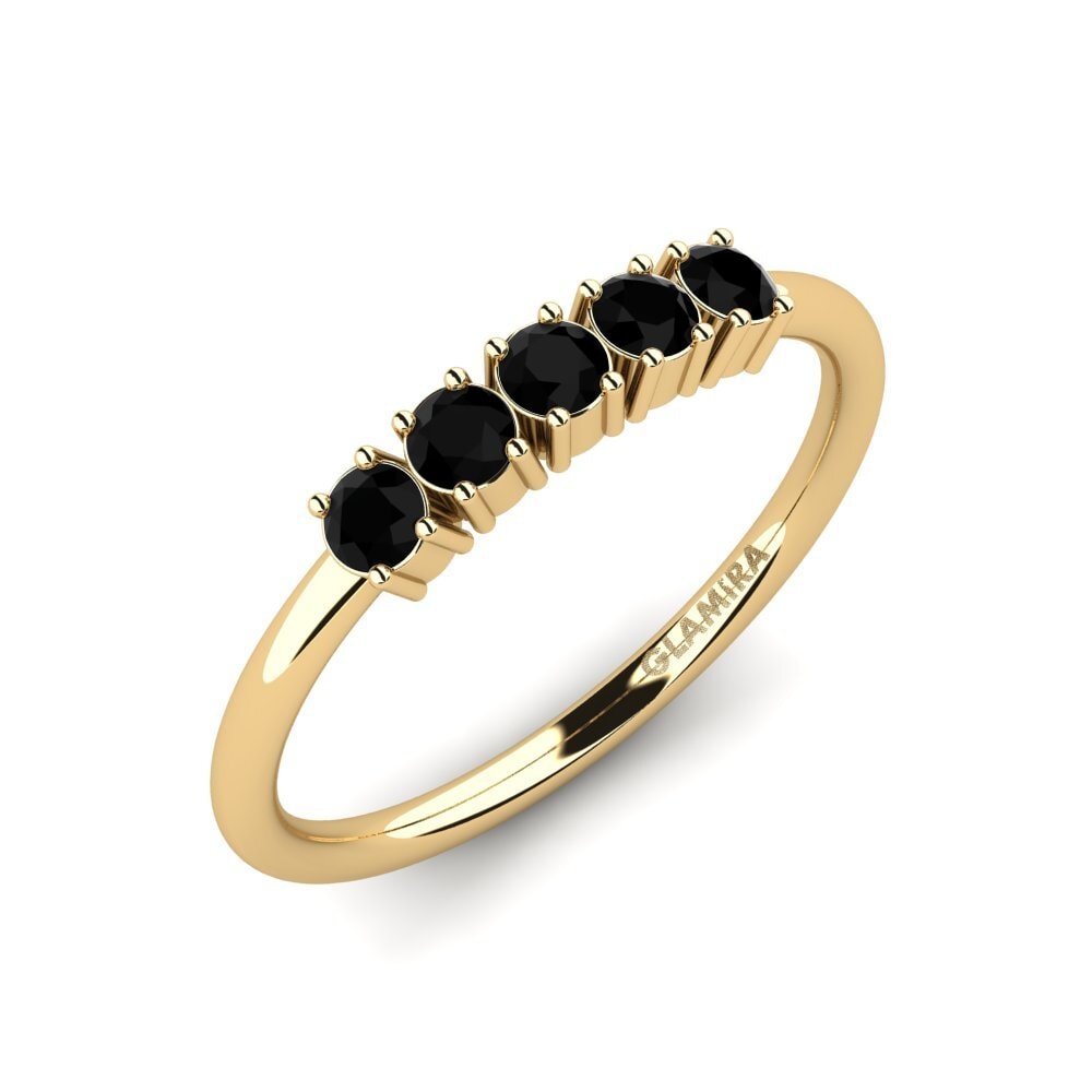 Black Onyx Engagement Ring Palver