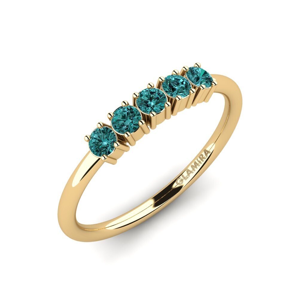 Blue Diamond Engagement Ring Palver