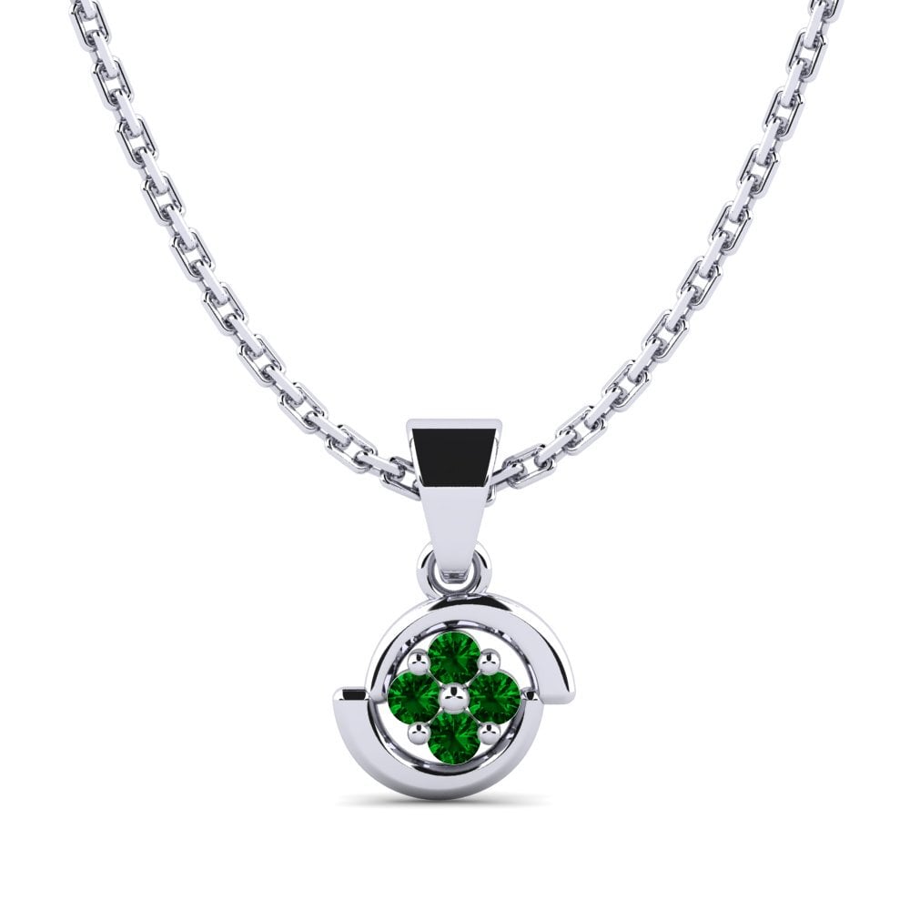 Circonita Verde Colgante de Mujer Parola
