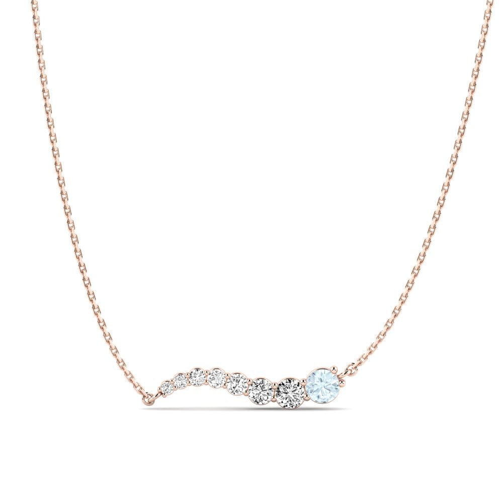 Aquamarine Women's Necklace Paula