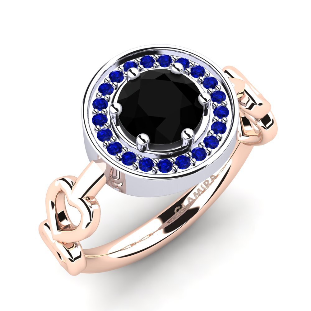 14ct Rose & White Gold Engagement Ring Piedad