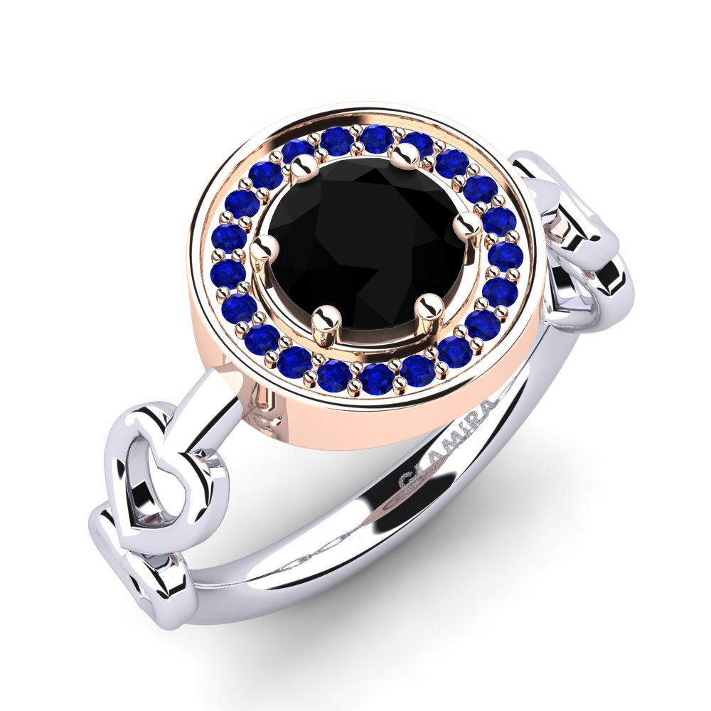 14ct White & Rose Gold Engagement Ring Piedad