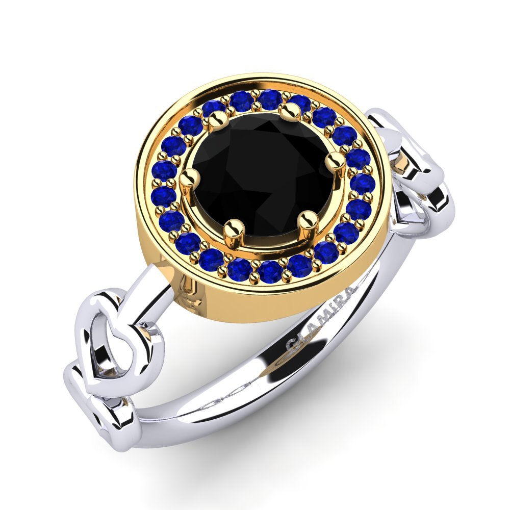 14ct White & Yellow Gold Engagement Ring Piedad