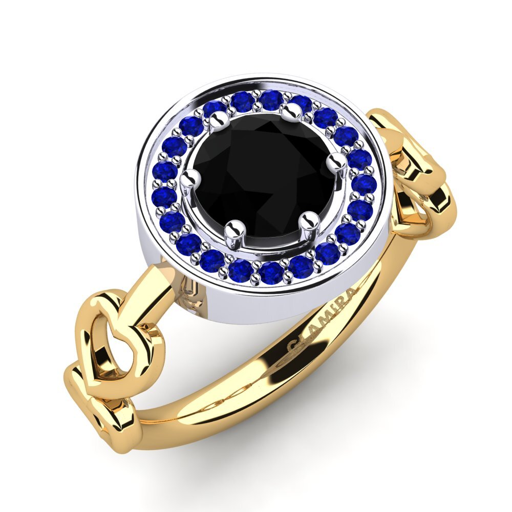 14ct Yellow & White Gold Engagement Ring Piedad