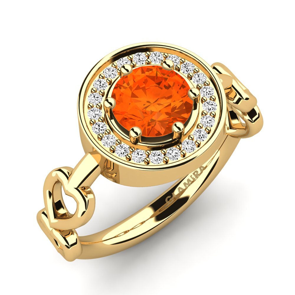 Fire-Opal Engagement Ring Piedad