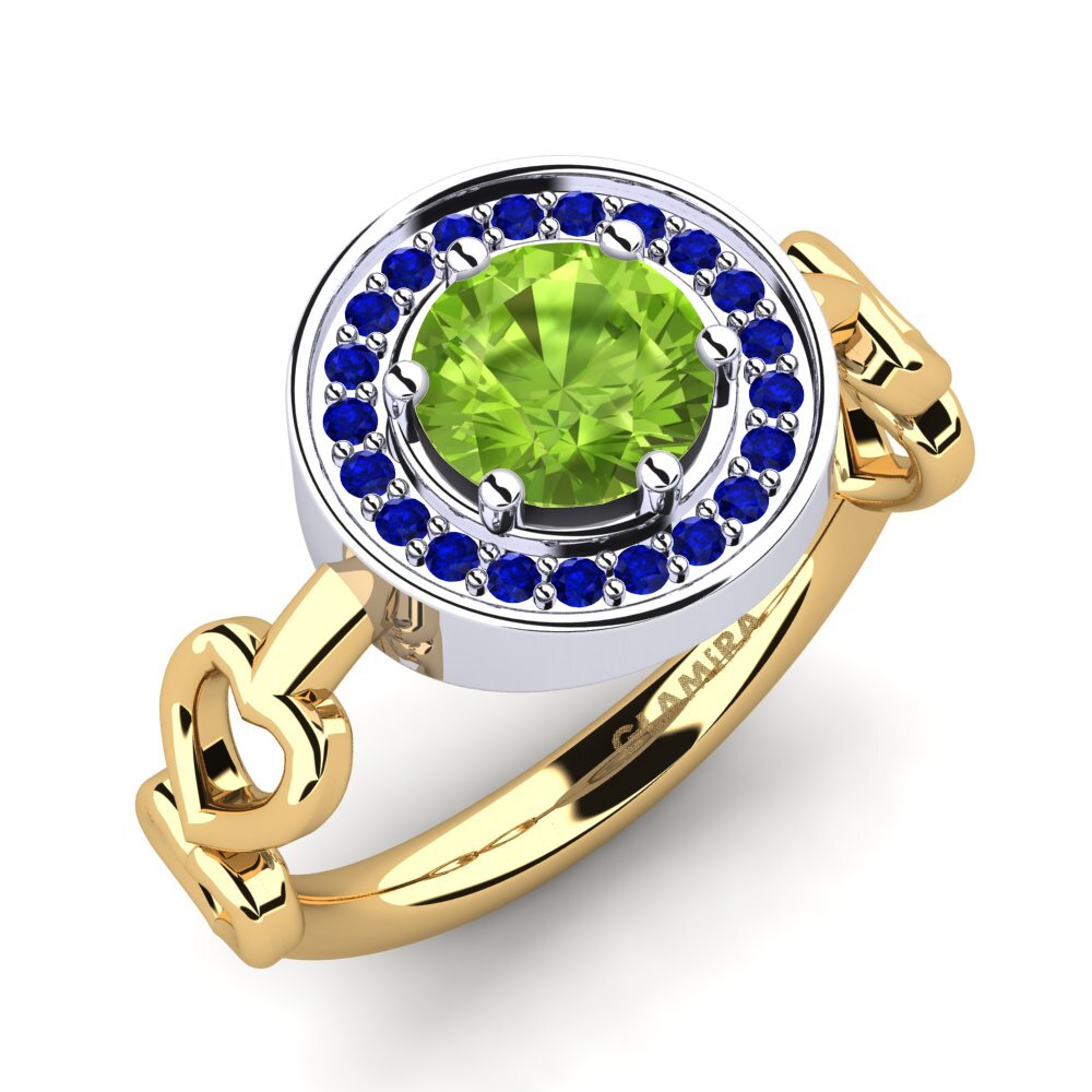 14k Yellow & White Gold Engagement Ring Piedad