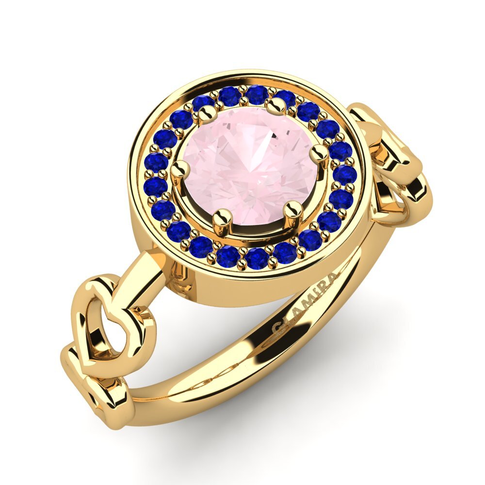 Rose Quartz Engagement Ring Piedad