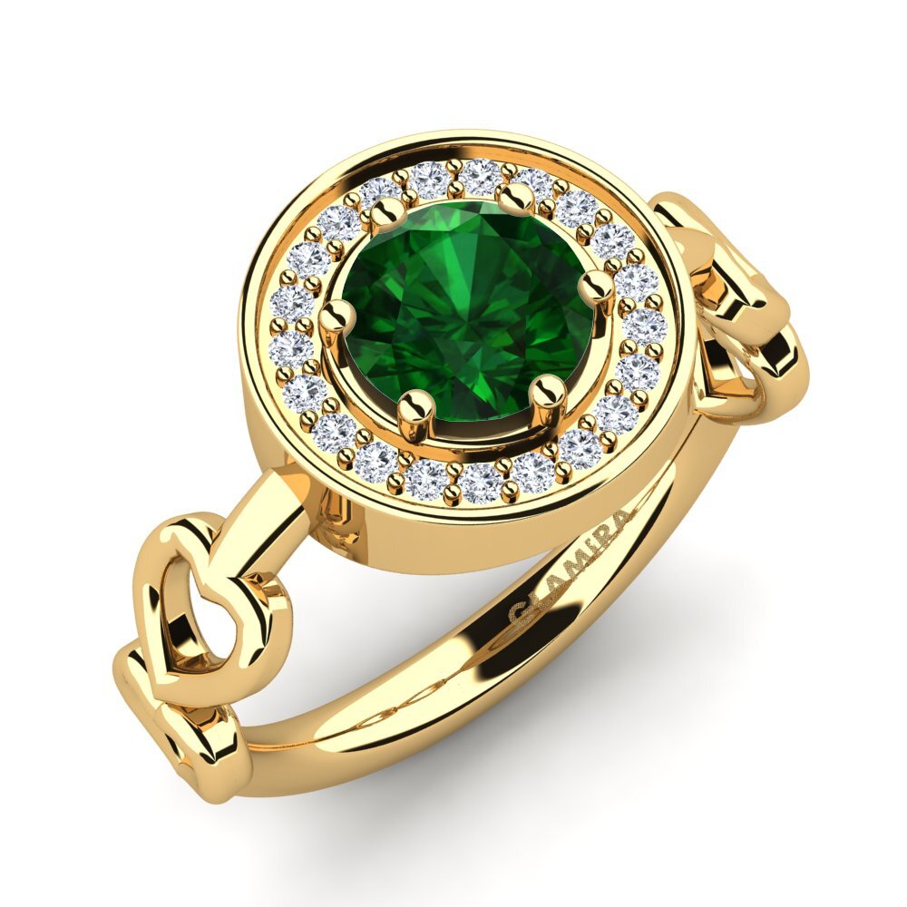 Tsavorite Engagement Ring Piedad