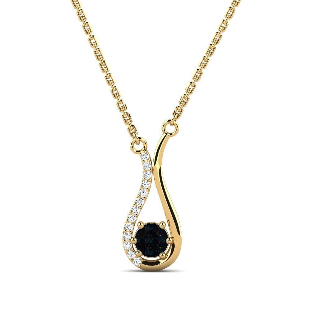 Black Opal Women's Necklace Poelon