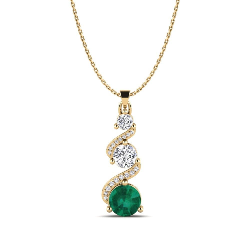 Émeraude Pendentif pour femme Polila