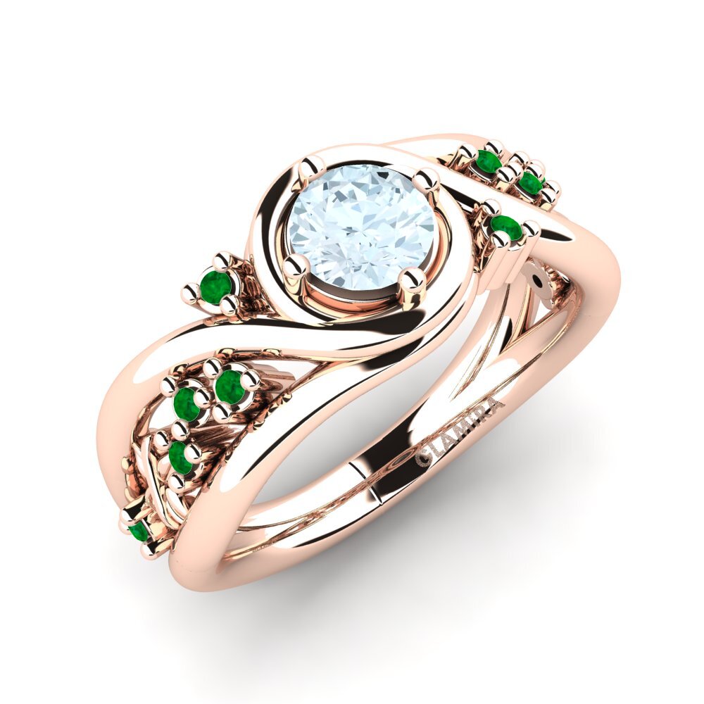 14ct Rose Gold Engagement Ring Pravin