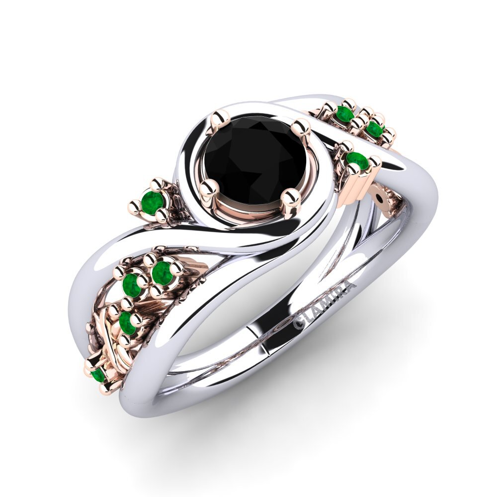 14ct White / Rose Gold Engagement Ring Pravin