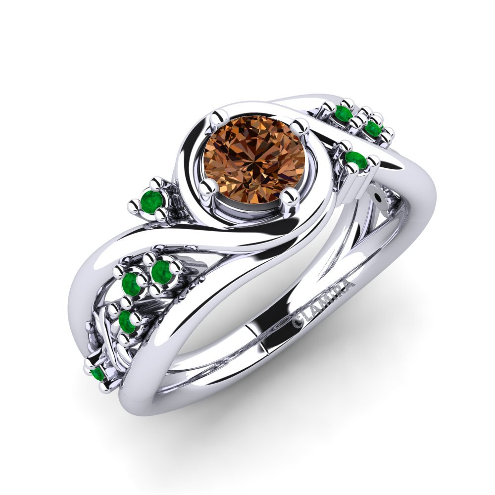18ct White Gold Engagement Ring Pravin