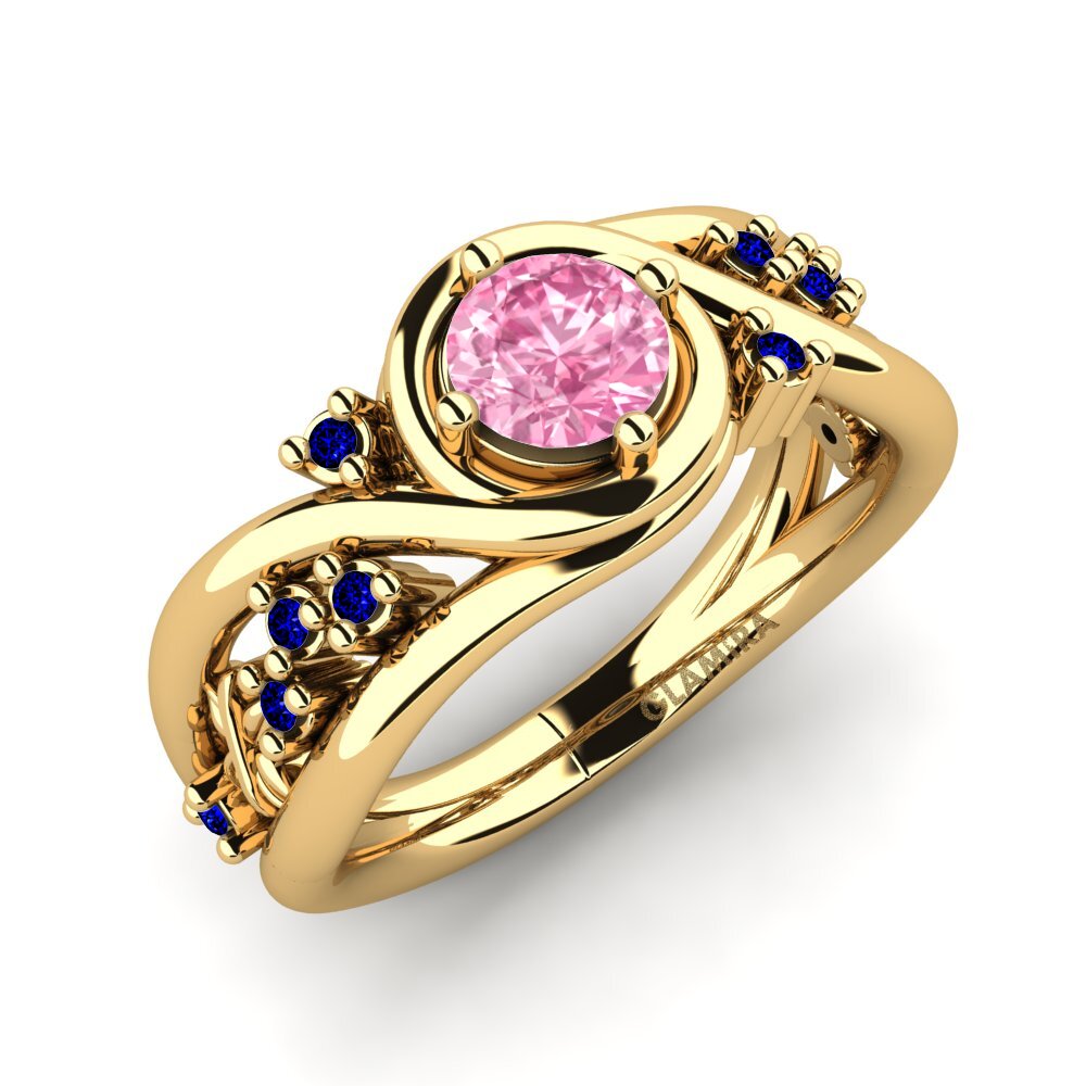 Pembe Safir Kadın Yüzük Pravin