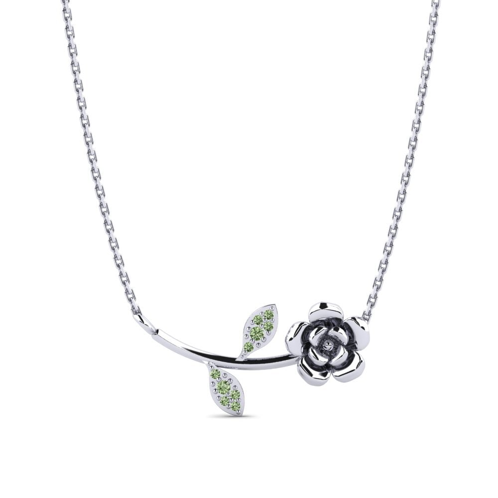 Diamant Vert Collier pour femme Revere