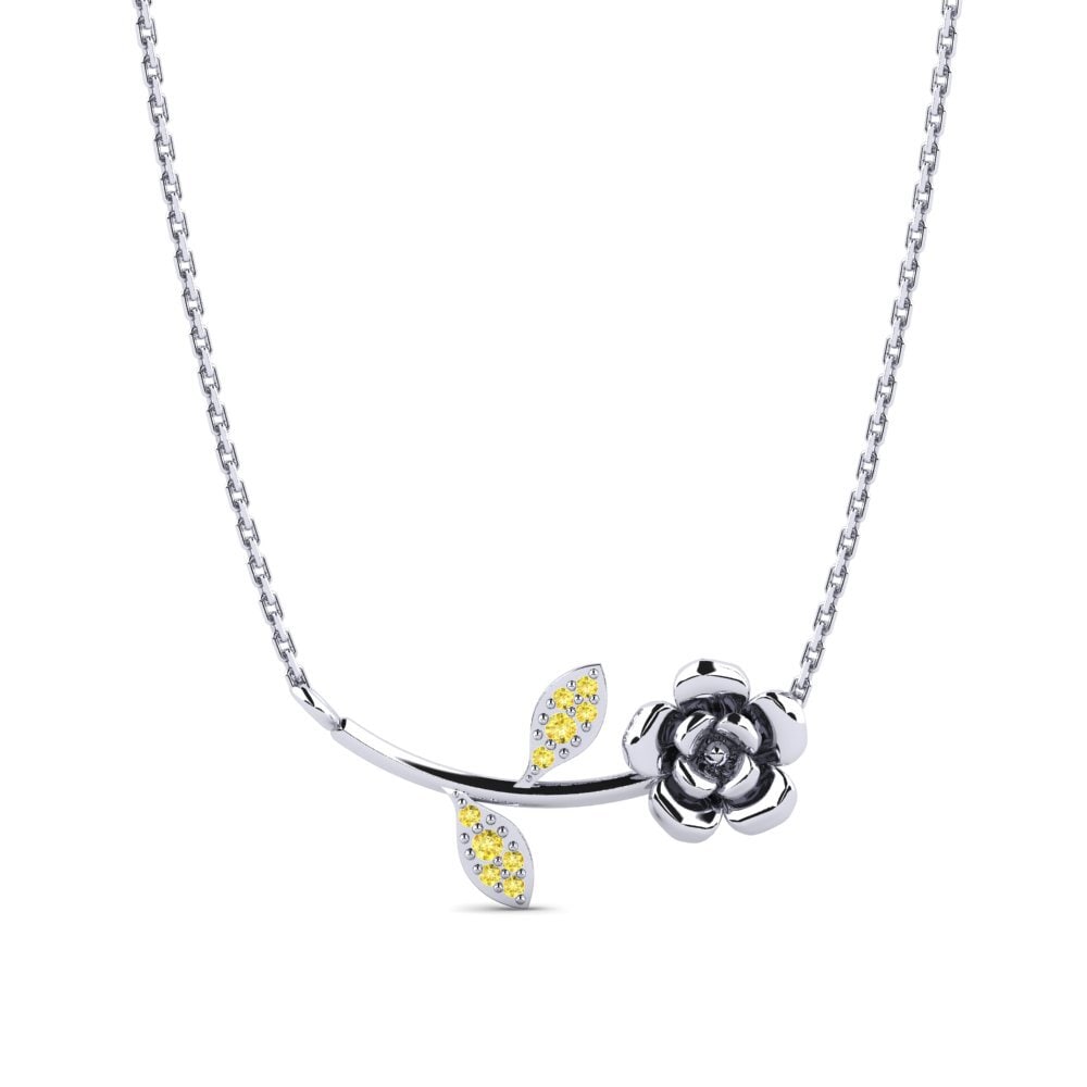 Zafiro amarillo Collar de Mujer Revere