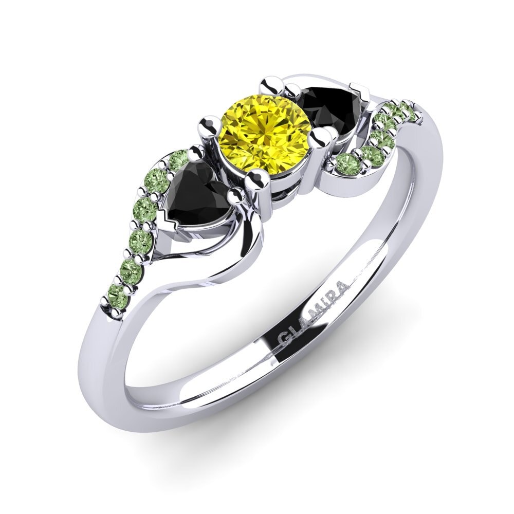 Paladio 950 Anillo de compromiso Roselina