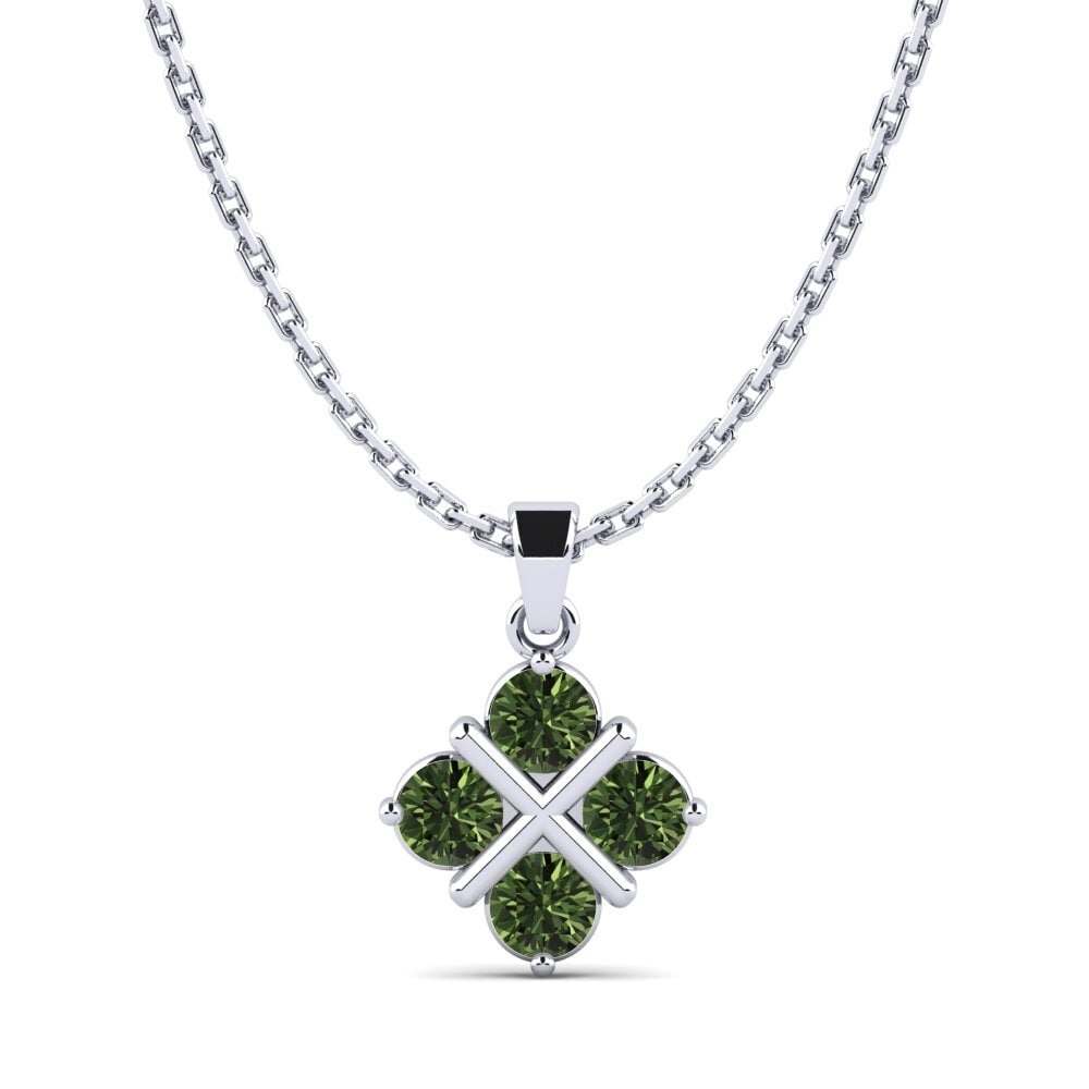 Zafiro Verde Colgante de Mujer Rudolph
