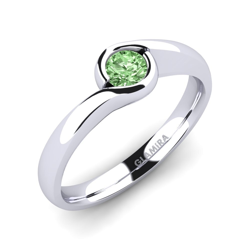 Green Diamond Engagement Ring Sabella 0.25 crt