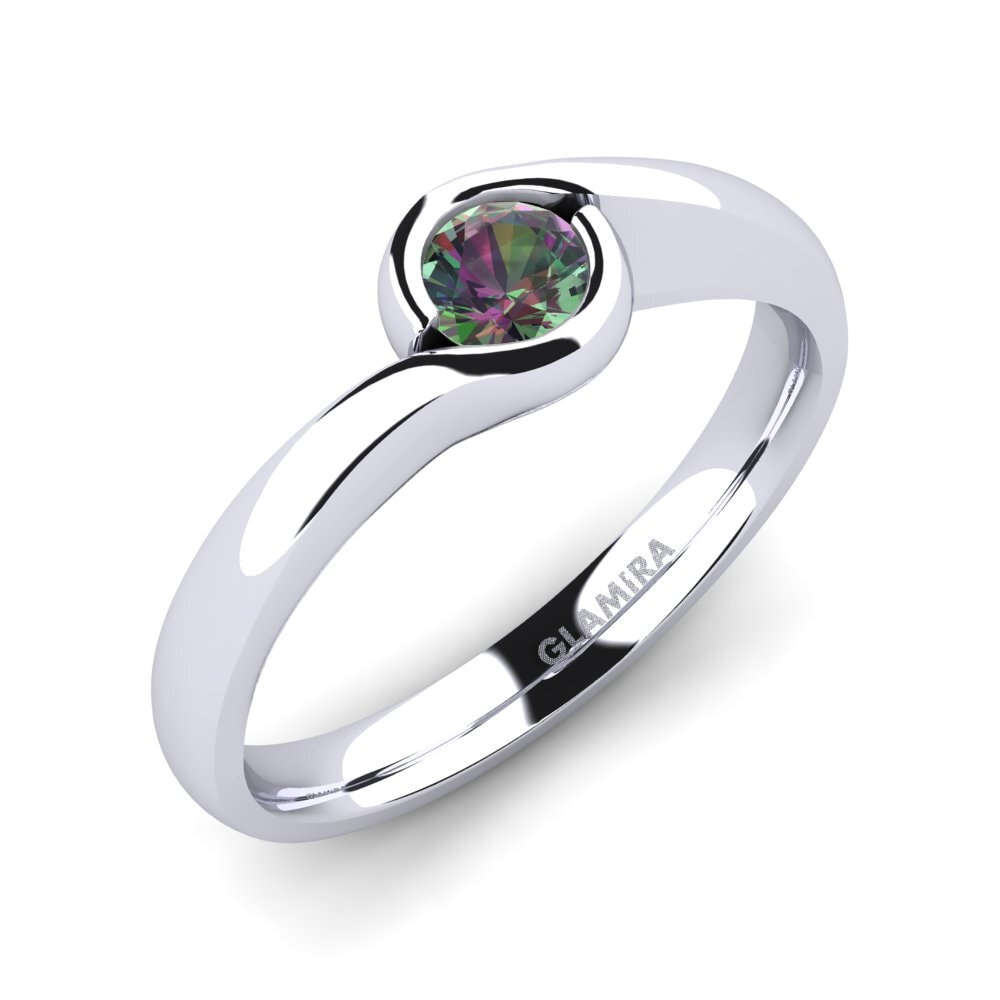 Mystic Topaz Engagement Ring Sabella 0.25 crt