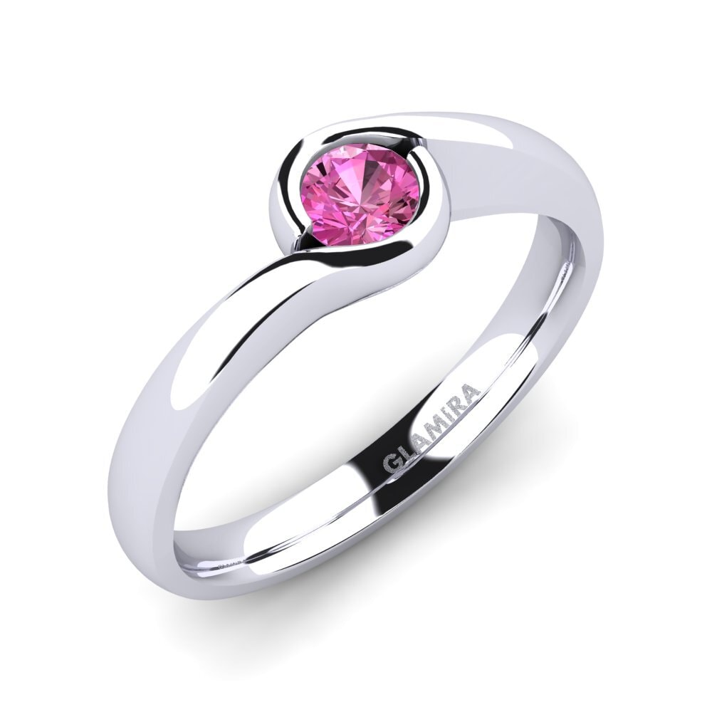 Pink Topaz Engagement Ring Sabella 0.25 crt