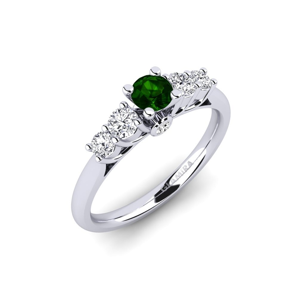Green Tourmaline Engagement Ring Sadie 0.25 crt