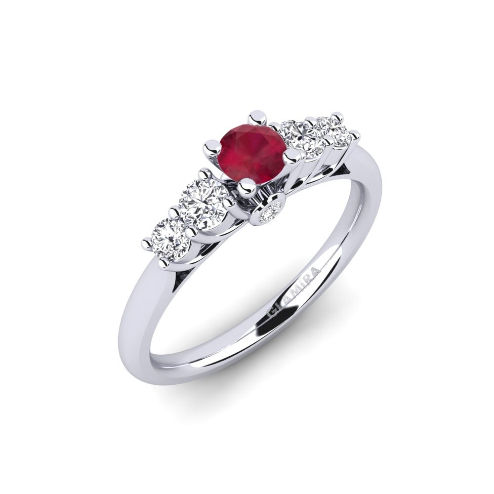 Rubí Anillo de compromiso Sadie 0.25 crt
