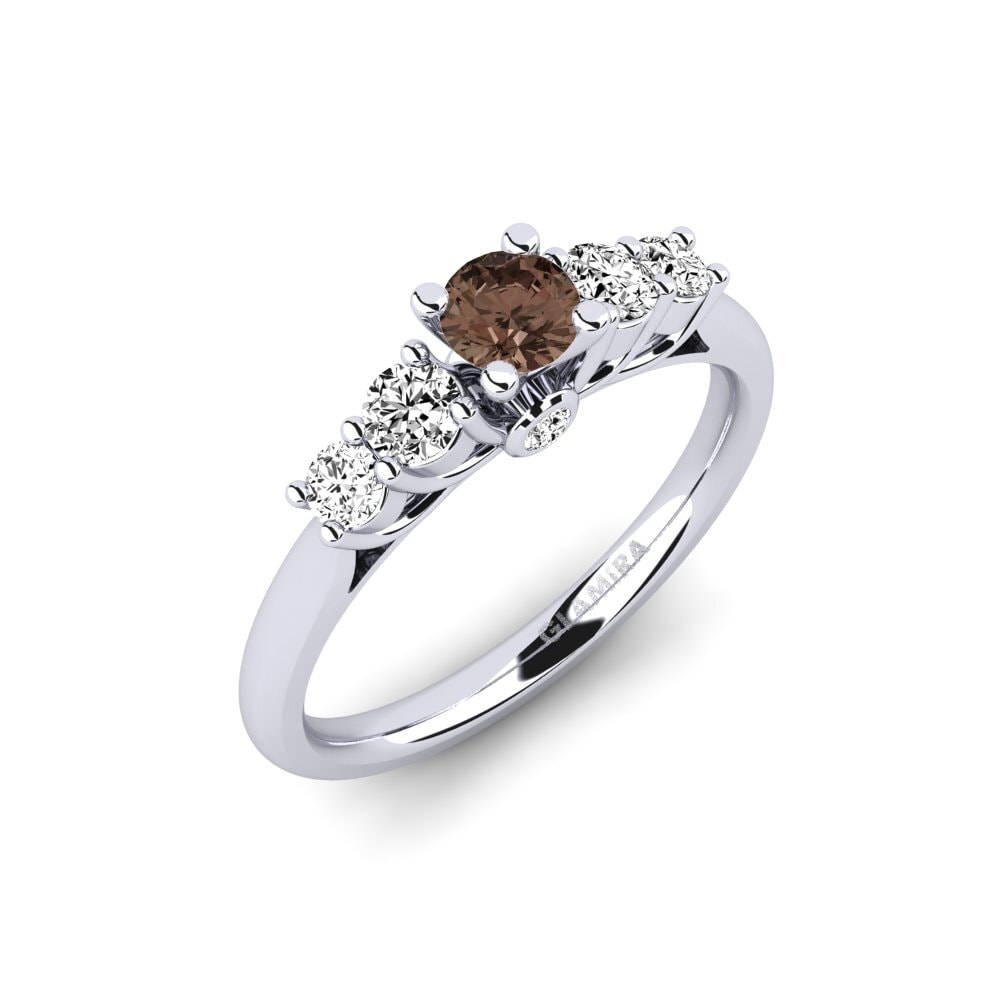 Quarzo Fumé Anello di fidanzamento Sadie 0.25 crt