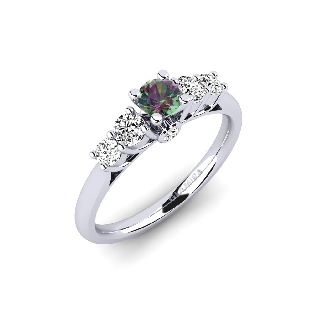 Topacio Místico Anillo de compromiso Sadie 0.25 crt