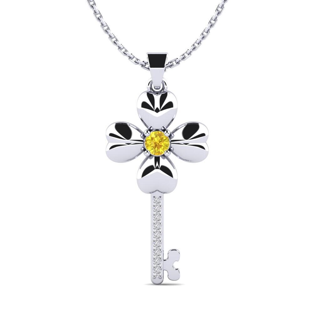 Yellow Sapphire Women's Pendant Sangita