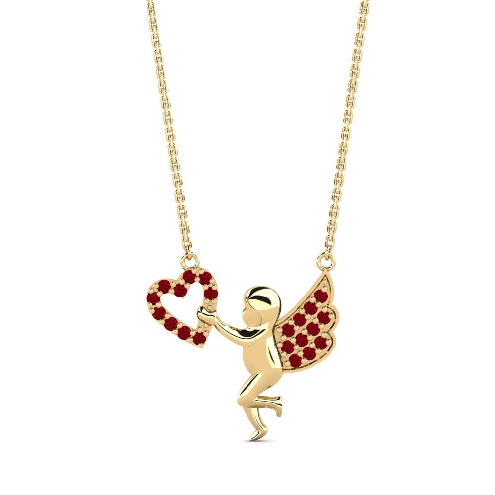 Red Zirconia Women's Necklace Seraphic