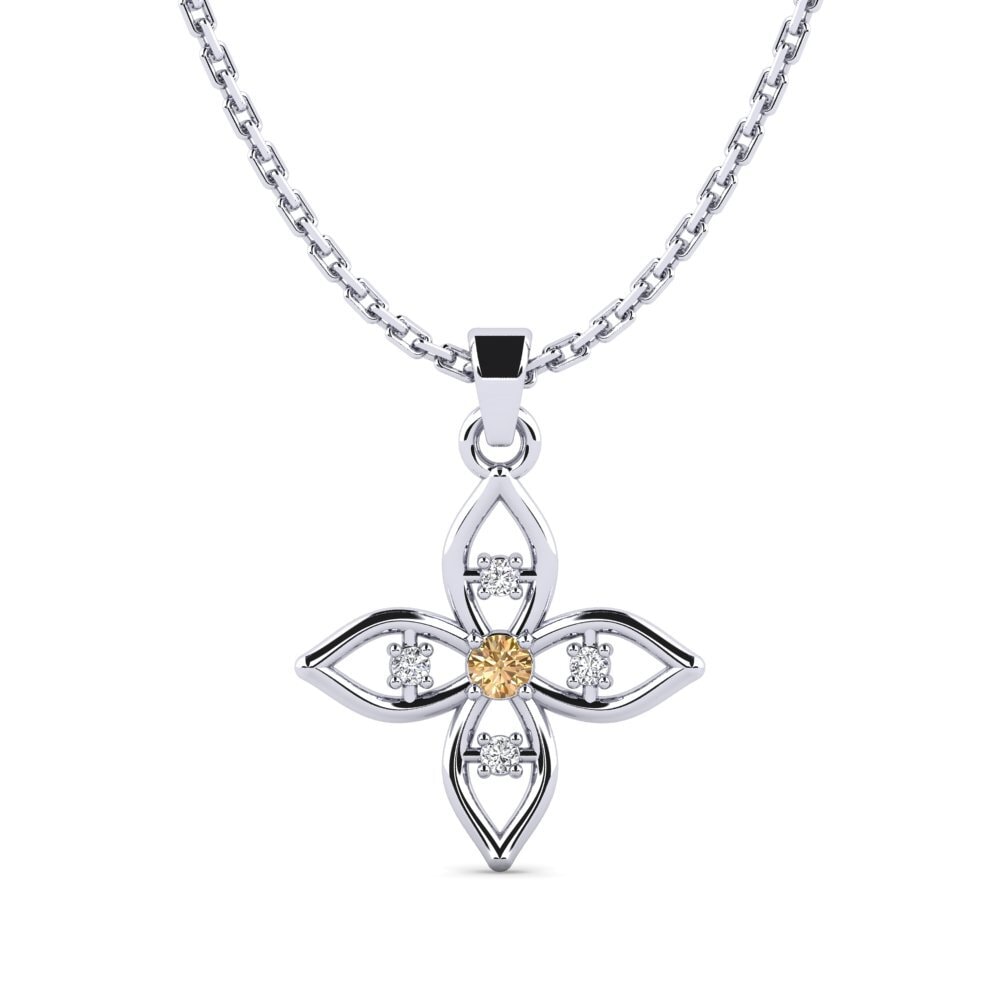 Diamante café Colgante de Mujer Sissie