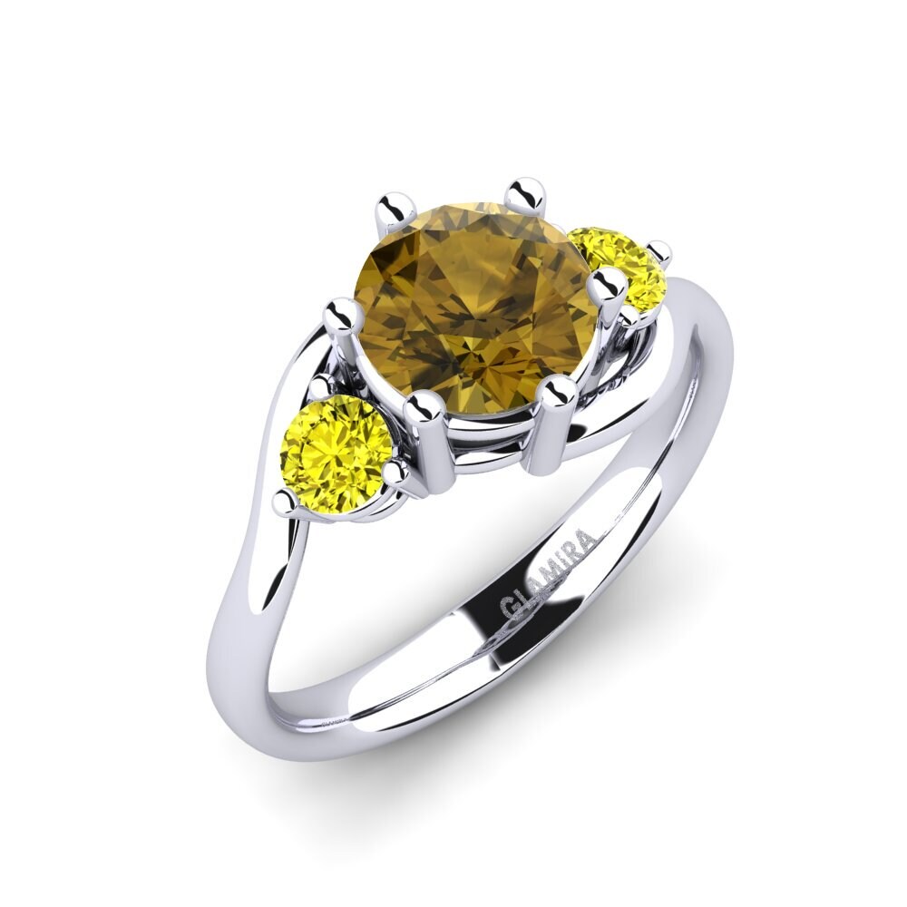 Circón Marrón Anillo de compromiso Skarlette
