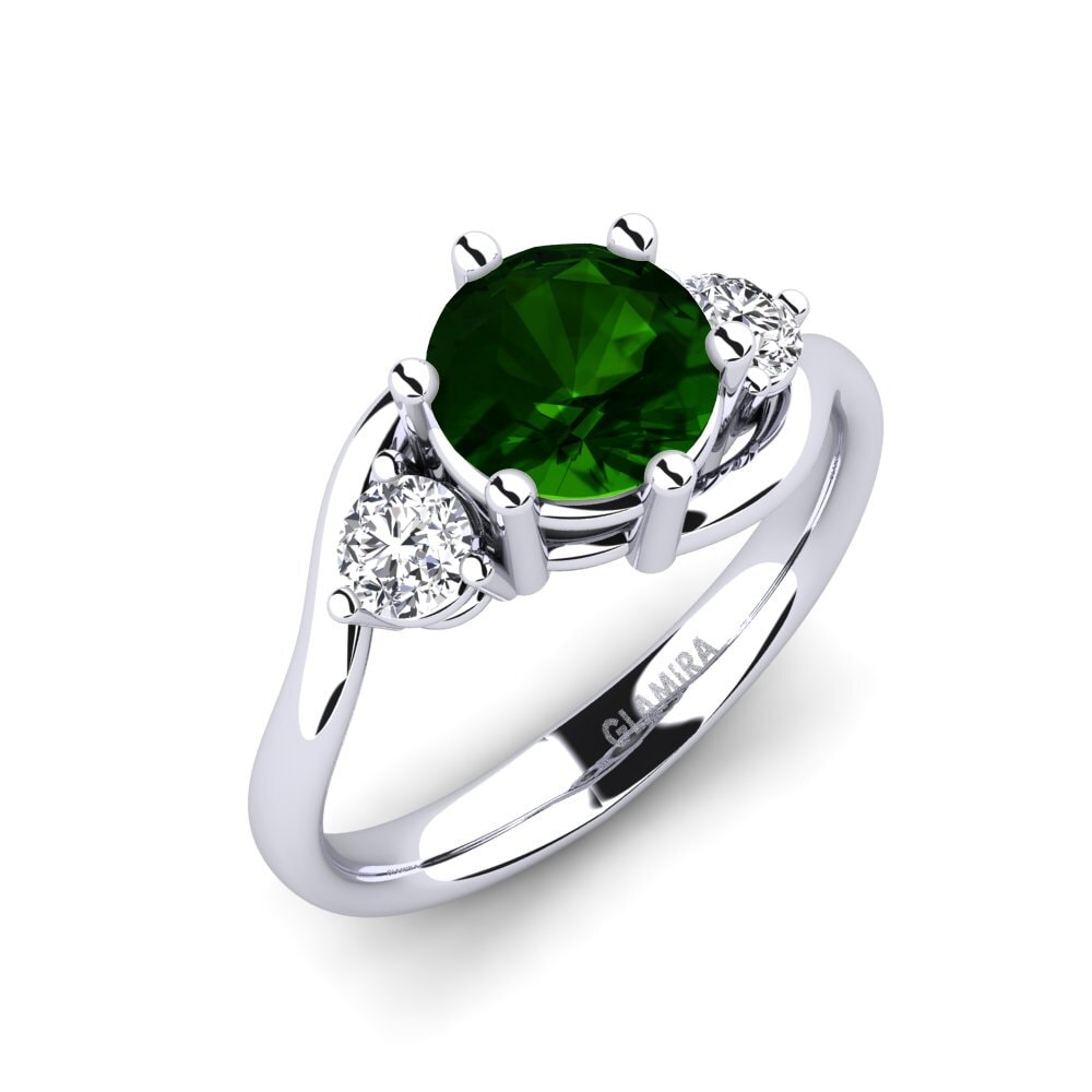 Green Tourmaline Engagement Ring Skarlette